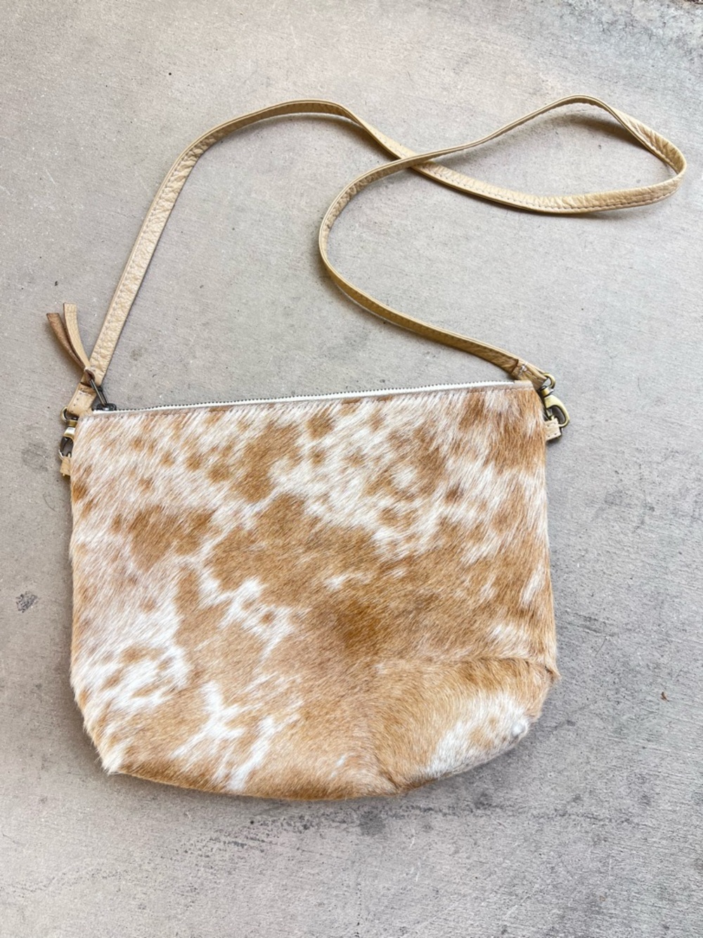 PrimeCut hide & leather crossbody